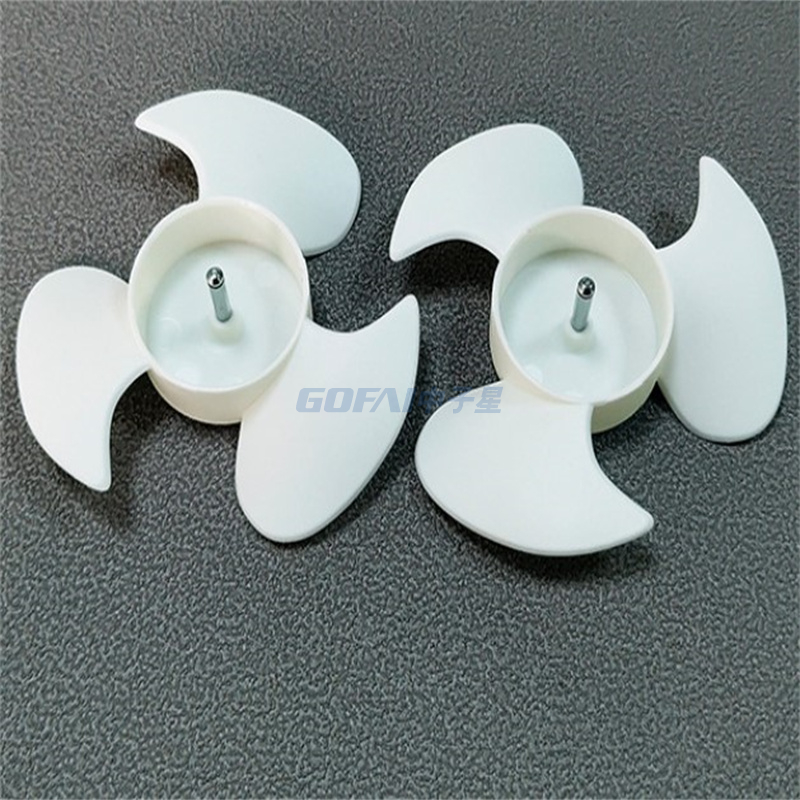 Pale de ventilateur modèle OEM pour utilisation de ventilateur (12 '', 16 '') 3 pales en plastique blanc couleur transparente